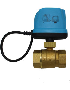 DN 15 DN20 DN25 DN 32 Válvula Motorizada 220V 2 vías Forja de latón válvula esfera Motor del actuador (DN25 1 pulgada)