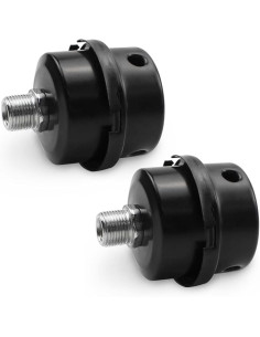 Bwintech compresor de aire silenciador silenciador 1/4"filtro de entrada de rosca Metal negro para