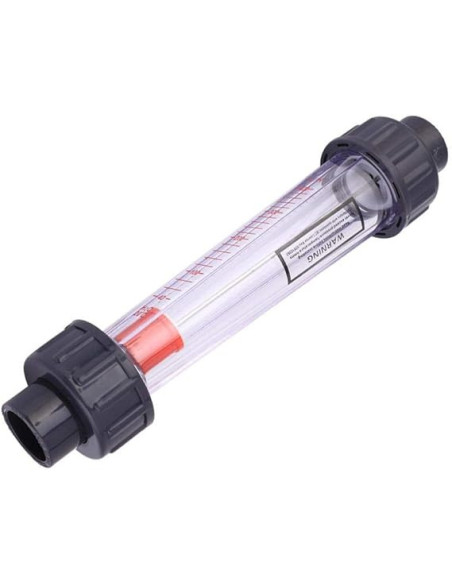 Medidor de flujo de agua con rotámetro