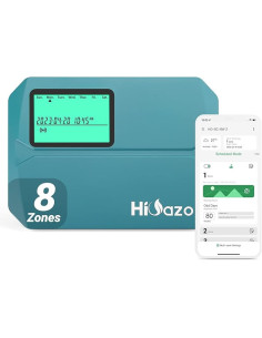 Programador riego WiFi, 8 Zonas Sistema de riego, Riego Automatico para Jardín, Temporizador de Riego