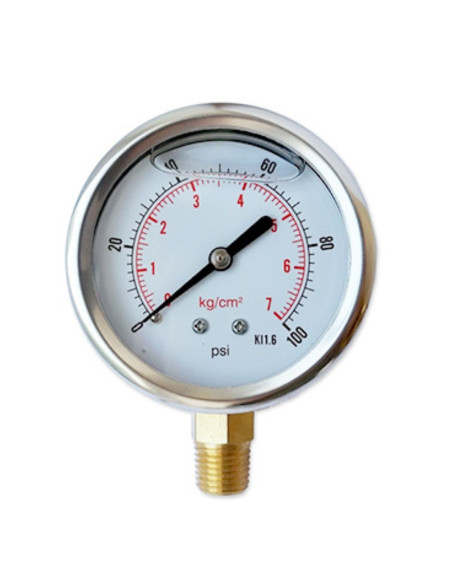 Manómetro glicerina 0 a 16 Kg   D63