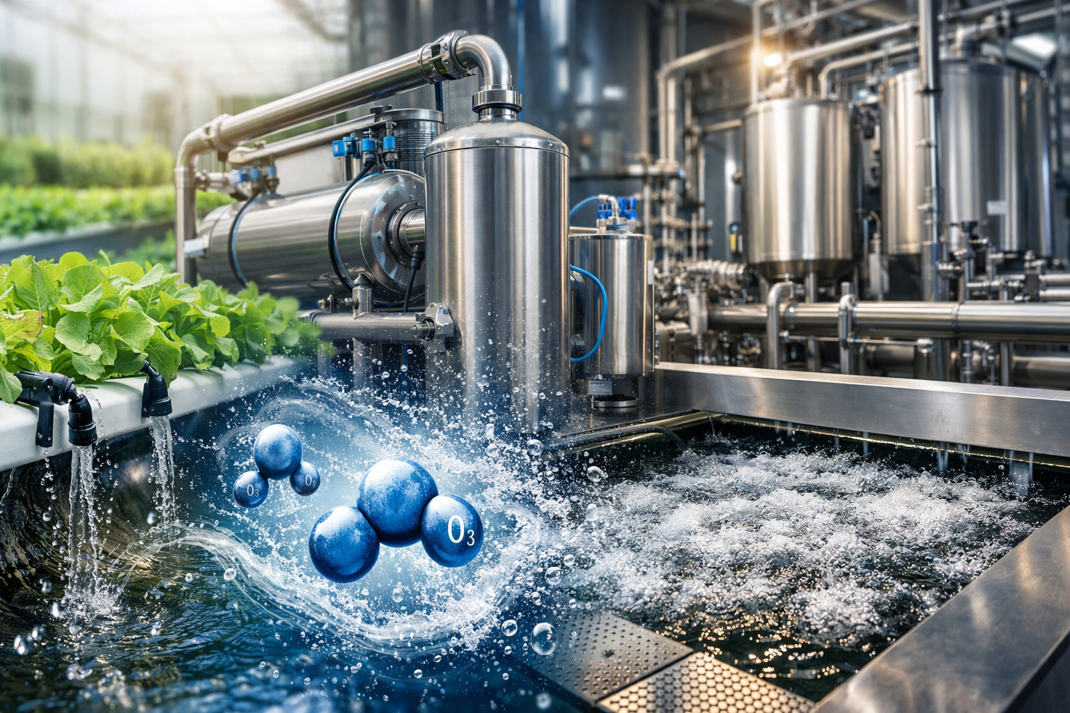 Agua ozonizada: una solución avanzada para la industria y la agricultura moderna